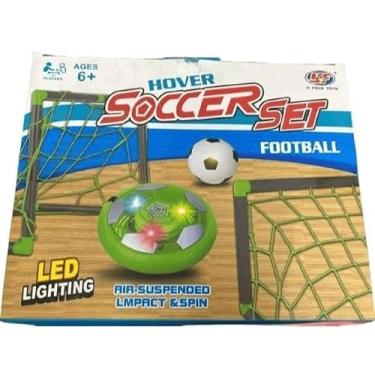 Imagem de Bola de Futebol Flutuante com LED, Recarregável USB, 2 Mini Gols, Amortecedor de Espuma