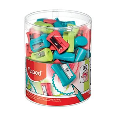 Imagem de Apontador Sem Deposito Pequeno, Vivo Plastico, 1furo - Pote com 75, Maped