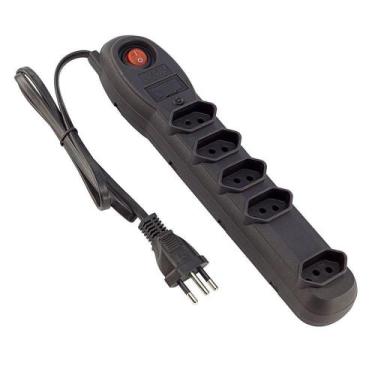 Imagem de Filtro De Linha Force Line 5001 Preto 0,95 Metro 5... - FORCELINE