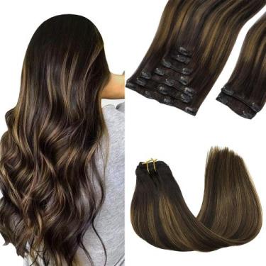 Imagem de Extensões de cabelo Clip in GOO GOO Real Human Hair 20 polegadas 150g