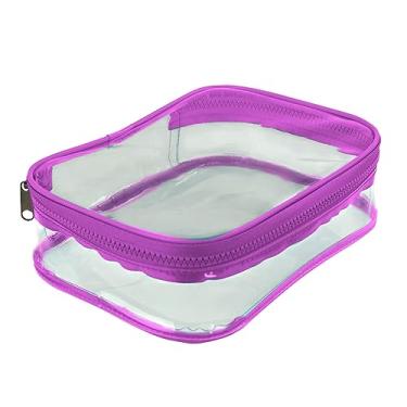 Imagem de Estojo Baú GG em PVC Cristal - Purple