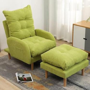 Imagem de Poltrona Reclinável Ajustável Com Repousa-pés, Cadeira De Sofá De 3 Posições Cadeiras De Cama Cadeiras Reclináveis, Poltrona Reclinável Para Sala De Estar Quarto, D