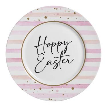 Imagem de Conjunto Com 6 Pratos Raso Happy Easter Pascoa 29Cm