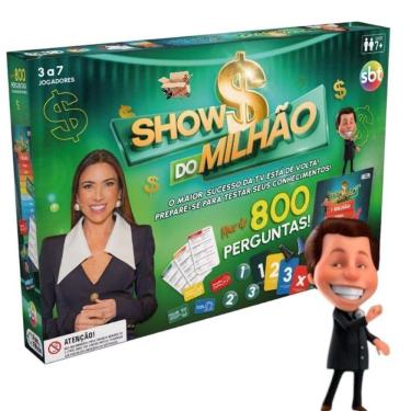 Imagem de Jogo Show Do Milhão De Tabuleiro Sbt Mais De 800 Perguntas