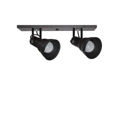 Imagem de Spot Taschibra Linear Hol 2xe27 Preto Fosco