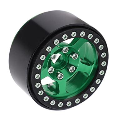 Imagem de aqxreight Rodas de Alumínio de Alumínio de de 5 Orifícios de Bola de 5 Orifícios de de Pneu de Trava Não Coloração Rims RC RECH HubPink Gold Gold Sturdy Strong e Substitua Can. Roda de de de