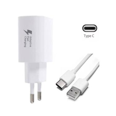 Imagem de Carregador Samsung Ultra Rapido Galaxy A50 com Cabo Type-C Branco