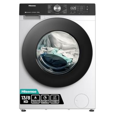 Imagem de Hisense Lava e Seca, 13kg Lavagem/8kg Secagem, Wi-Fi, Steam, 13 Programas, Motor Inverter, Painel Touch, Branca WD3S13-220V