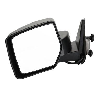Imagem de ZAPOSTS Espelho retrovisor lateral para Jeep Patriot 2007-2013. Ajuste de potência preto (vidro), dobrável manual do lado do motorista
