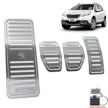 Imagem de Pedaleira Com Descanso Peugeot 2008 2015/2019 Manual Prata