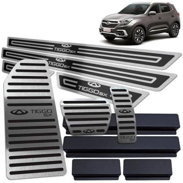 Imagem de Descanso Pedaleira Soleira Chery Tiggo 5X 2019 2020 Preto