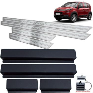 Imagem de Soleira Alto Relevo Em Inox Aircross 2017 A 2020 Prata