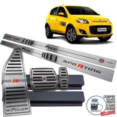 Imagem de Pedaleira Automático Soleira Descanso Preto Palio Sporting