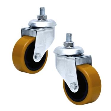 Imagem de 2 Rodizio Giratório 3 pol. indústria espiga S/freio GLE.312.PF.FP 170 kg