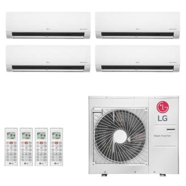 Imagem de Ar-Condicionado Multi Split Inverter LG 30.000 (2x Evap HW 7.000 + 2x Evap HW 12.000) R-32 Quente/Frio 220V