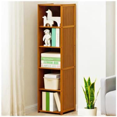 Imagem de AKALNNB Estante rotativa para livros estante rotativa estante giratória de madeira maciça prateleira de exibição multicamadas rack de CD jornal estante A4, 40 × 127 cm/15,7