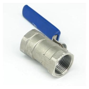 Imagem de DN15 1/5.1 cm BSP Rosca fêmea 304 aço inoxidável 1 peça válvula de esfera de furo reduzido óleo água ar 229 PSI WWECCQIJ