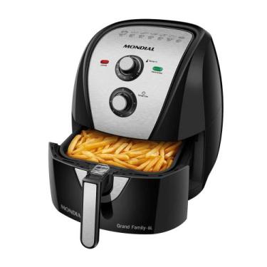 Imagem de Fritadeira AIR FRYER Mondial 6L 1900W - AFN-60-BI - 5892-02 PRETO/INOX