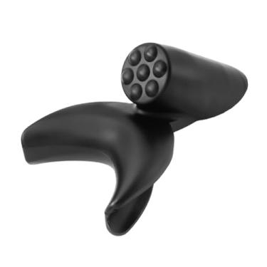 Imagem de ChuYiElegance Descanso de pescoço para tigela de salão, almofada de silicone macio para cabeleireiro, preta, confortável para lavatório de cabelo em casa, suporte