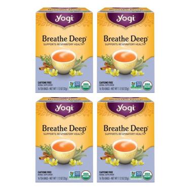 Imagem de Suporte respiratório orgânico profundo Tea Yogi Breathe 64 sacos