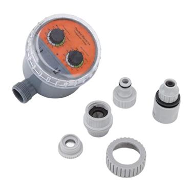 Imagem de Pilipane Temporizador de irrigação, válvula esférica de discagem dupla, sistema automático de controle de pressão IP67 para jardins, varanda e quintal