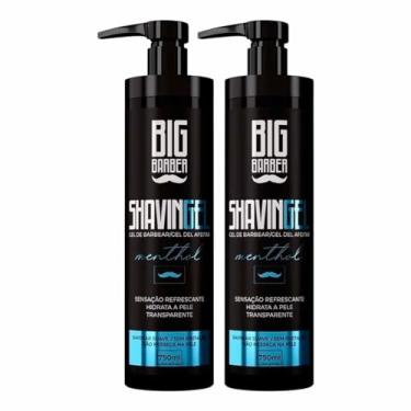 Imagem de Kit 2x Shaving Gel De Barbear Menthol 750ml Big Barber