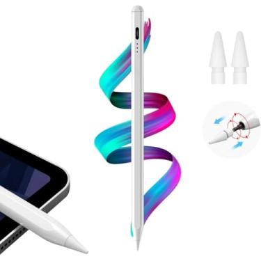 Imagem de Caneta Touch Stylus Ativa para iPad e Tablet – Ponta Fina, Rejeição de Palma, USB-C, Alta Precisão