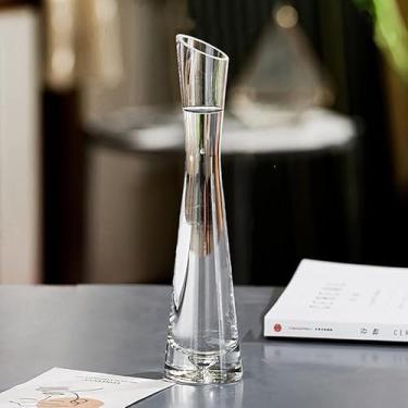 Imagem de Vaso de flores de vidro transparente, pequeno vaso hidropônico, terrário, mesa de quarto, decoração de casa, decoração de casamento
