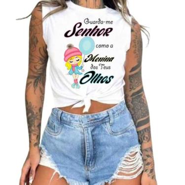 Imagem de Cropped T-Shirts Feminino Estampado - Cristã- Várias Estampas 19 - meg