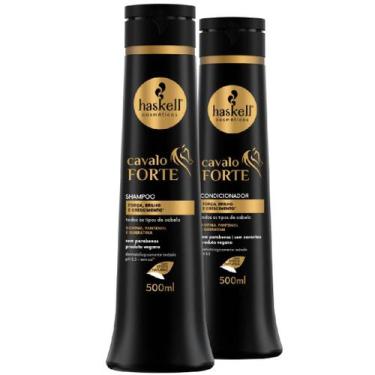 Imagem de Kit Haskell Cavalo Forte Shampoo Condicionador 500ml Tratamento Fortal