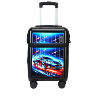 Imagem de Mala de Viagem Infantil com Rodas Duplas Padrão ANAC Bagagem de Mão c/suporte para garrafa e Copo (B)