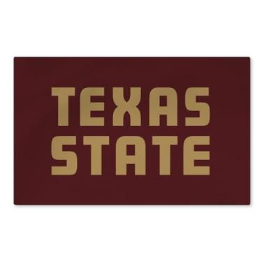 Imagem de Tapete lavável com logotipo Texas State Bobcats NCAA 51 x 81 cm