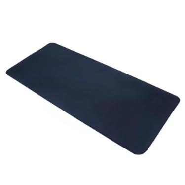 Imagem de Mouse Pad Grande Caramelo Desk Pad Couro Gamer Office(Azul,70x30)