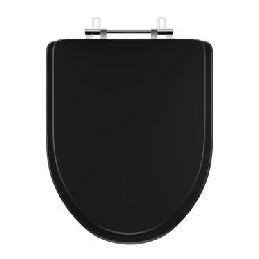 Imagem de Assento Sanitário Poliester Gunna Preto Para Vaso Eternit