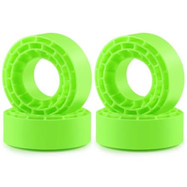 Imagem de Que-T 4pcs Silicone Rubber Wheel Inserts Upgrade 1.3inches Wheel Tires Inserts for 1:18 Scale TRX TRX4-M Trx4m RC Car(Green)