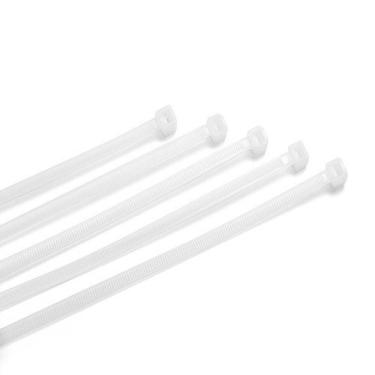 Imagem de Abracadeira De Nylon 3,6Mm X 300Mm Branca 100 Pcs