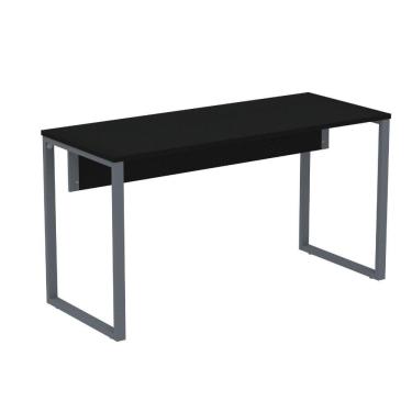 Imagem de Mesa Escritório P25 Tub Pandin 120 Cm (larg) Tampo Mdp Preto Pé Aço Tubular Grafito