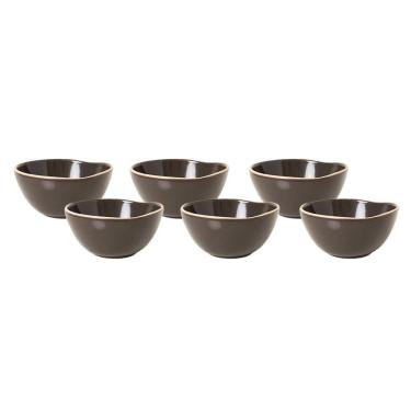 Imagem de Jogo De Bowl Copa E Cia 6 Peças Vivant Em Cerâmica Mocca