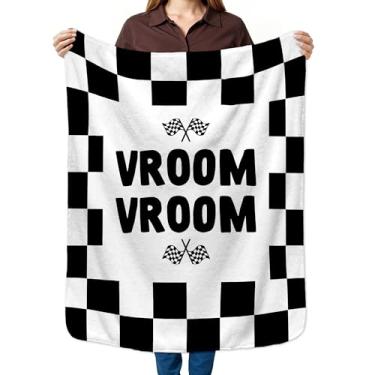 Imagem de HIWX Cobertor infantil xadrez preto e branco, cobertores de berçário xadrez, cobertor retrô moderno para quarto de crianças, quarto de meninos, casa, sala de estar, escritório, sofá, cama, decoração