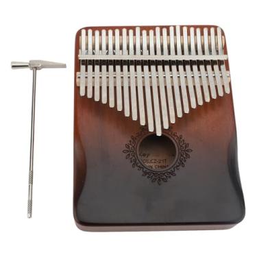 Imagem de SUNGOOYUE Kalimba Piano de Polegar 21 Teclas, Instrumento Artesanal de Metal Em Mogno para Iniciantes, Adultos e Crianças, Passo Correto, Relaxamento Em Casa Ao Ar Livre (Gradiente Tipo 3)