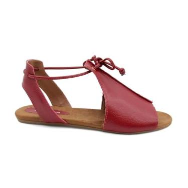 Imagem de Sandália Feminina Rasteirinha de Couro Infinitus 28461