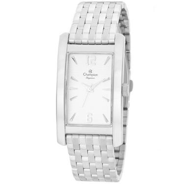 Imagem de Relógio CHAMPION feminino analógico prata branco CN26608Q