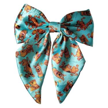 Imagem de Spoontiques Laço de cabelo Scooby Doo - Presilhas de cabelo exclusivas e coloridas para crianças e adolescentes - Arcos brilhantes, duráveis e antiderrapantes para penteados, presentes, festas e uso