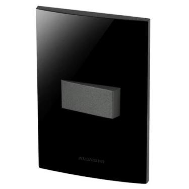 Imagem de Conjunto 1 Interruptor Simples - Inova Black / Grafite - Alumbra