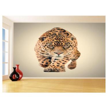 Imagem de Papel De Parede 3D Animais Onça Caminhando Bote 3,5M Anm545 - Você Dec