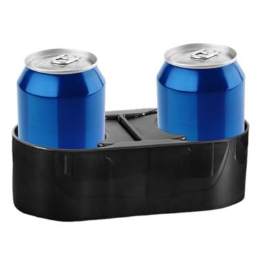 Imagem de Porta-copos automotivos, suporte de garrafa de carro duplo - organizador de console de suporte de bebidas fixo automotivo para uso diário, acampamento, ônibus, viagem, trailer, carrinho de golfe