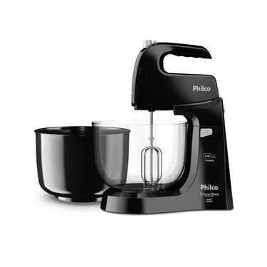 Imagem de Batedeira Philco Crome Base Cristal Duo Turbo Preta 550W