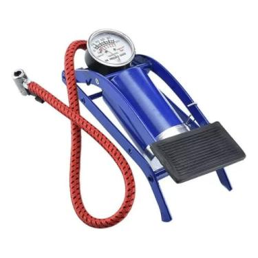Imagem de Bomba de Encher Pneu, Bomba de Ar com Pedal Tanque Alta Pressão para Encher Pneus Bike Carro Bicicleta Bola Colchão, 29×21×7cm