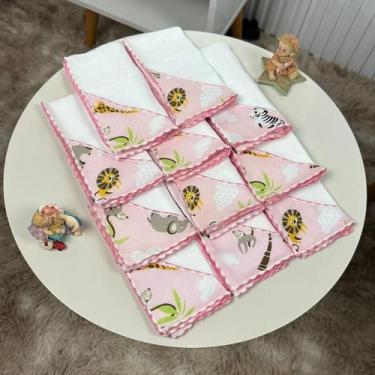 Imagem de Kit 11 Fraldinha de Boca Bebê Babete Dupla Camada linha SUPREME - Mãe 