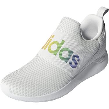 Imagem de adidas Tênis de corrida infantil unissex Lite Racer Adapt 4.0, Branco/Cinza, 5 Big Kid